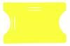 Card holder, open - yellow (H/V)